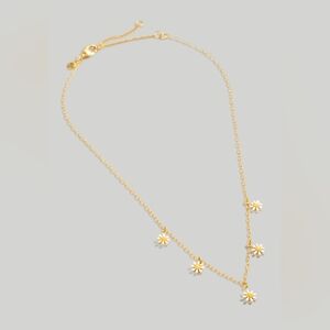 Madewell Enamel Daisy Charm Choker Necklace